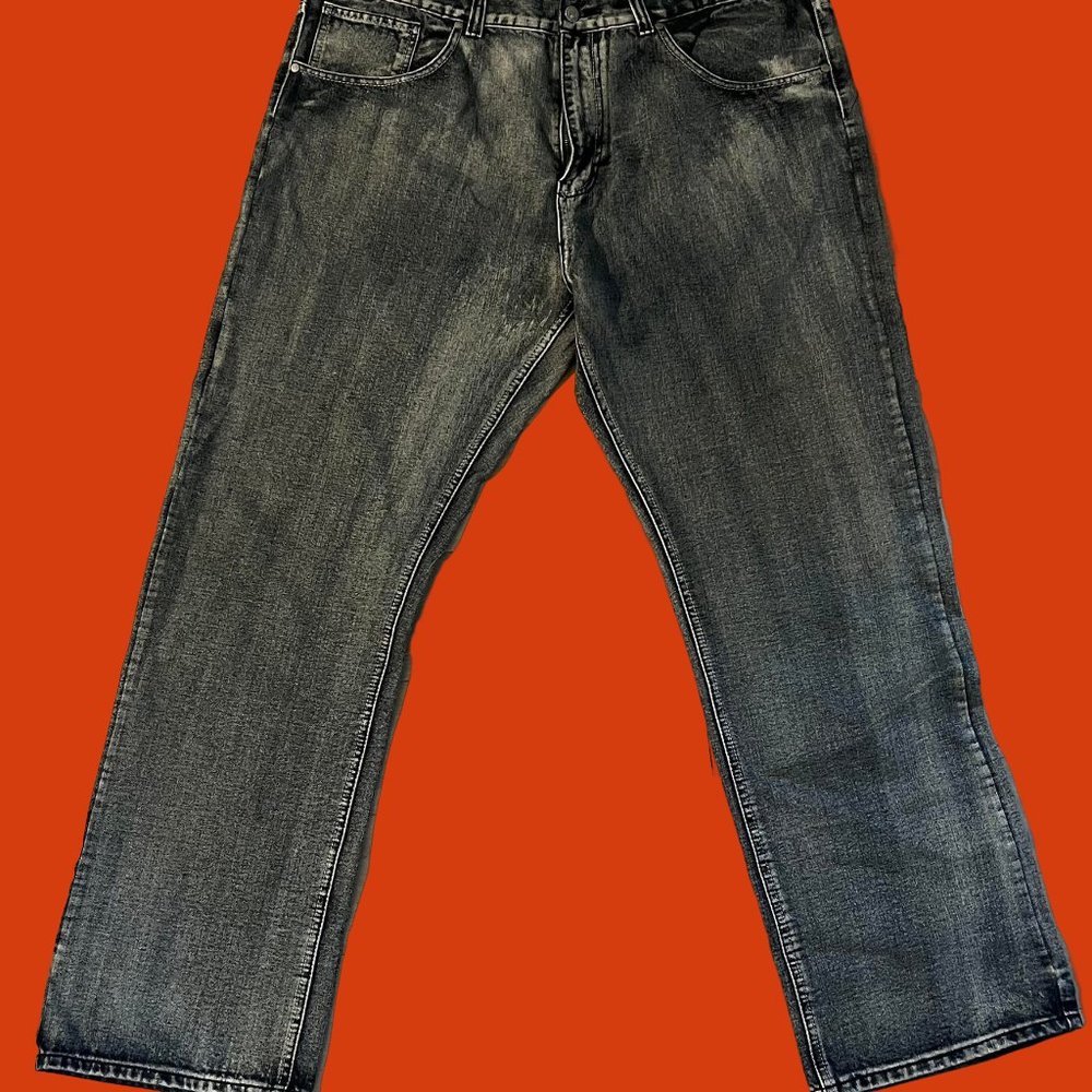 Linea Uomo Relaxed Straight Leg Men's Jeans W44 X L34 Big and Tall
